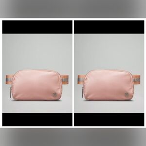 ‼️SAVE $30+‼️2 NWT Lululemon Everywhere Belt Bag 1L  Pink Mist/Silver/White Opal